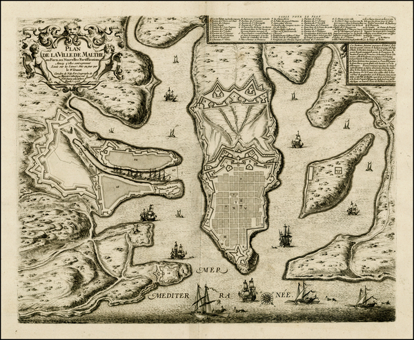 89-Mediterranean and Balearic Islands Map By Nicolas de Fer / Guillaume Danet