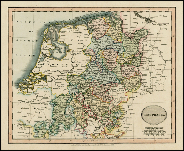 43-Germany Map By John Cary