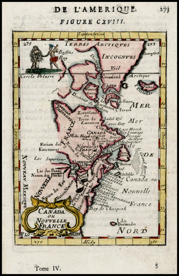 71-United States, New England, Mid-Atlantic and Canada Map By Alain Manesson Mallet