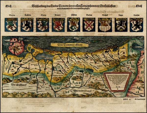 3-Baltic Countries and Germany Map By Sebastian Munster