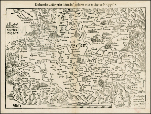 90-Czech Republic & Slovakia Map By Sebastian Munster