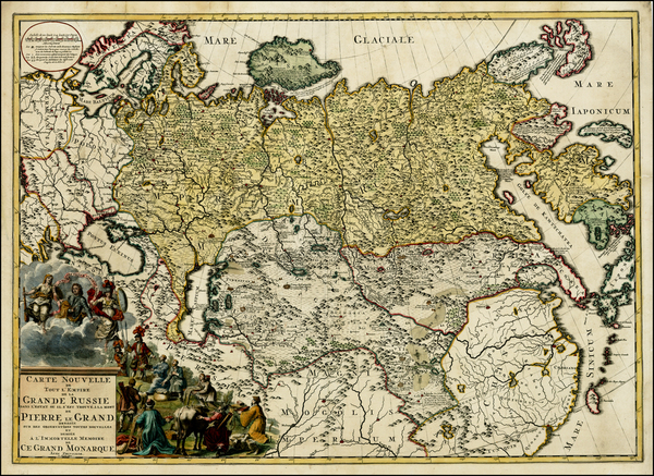 68-Russia, Central Asia & Caucasus and Russia in Asia Map By Reiner & Joshua Ottens