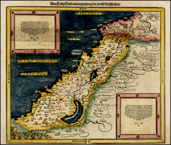 95-Middle East and Holy Land Map By Sebastian Munster