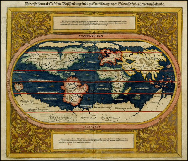 54-World Map By Sebastian Munster