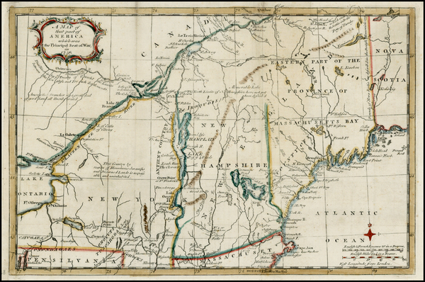 42-New England Map By Gentleman's Magazine