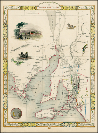 17-Australia Map By John Tallis