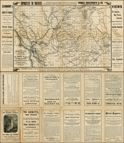 46-California Map By Thomas Houseworth & Co.