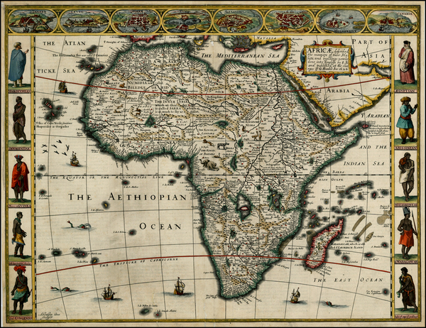 11-Africa and Africa Map By John Speed