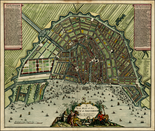 38-Netherlands Map By John Senex