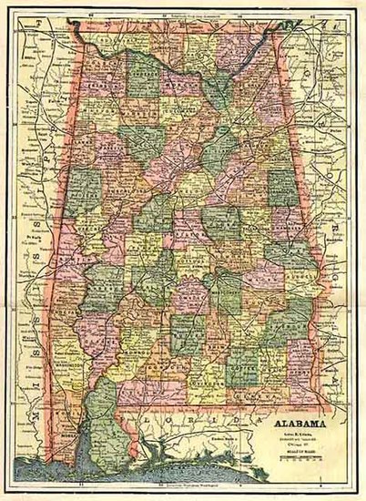 6-South Map By George F. Cram