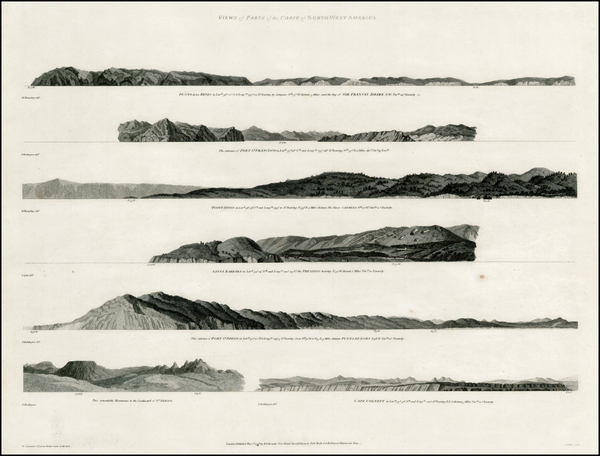 30-Baja California and California Map By George Vancouver