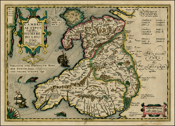 61-British Isles Map By  Gerard Mercator