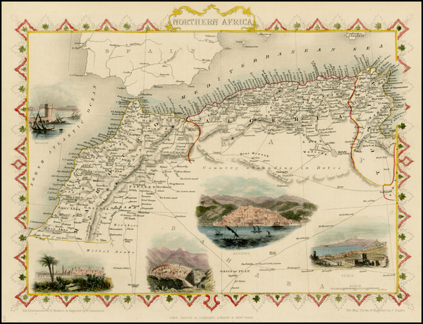 47-North Africa Map By John Tallis