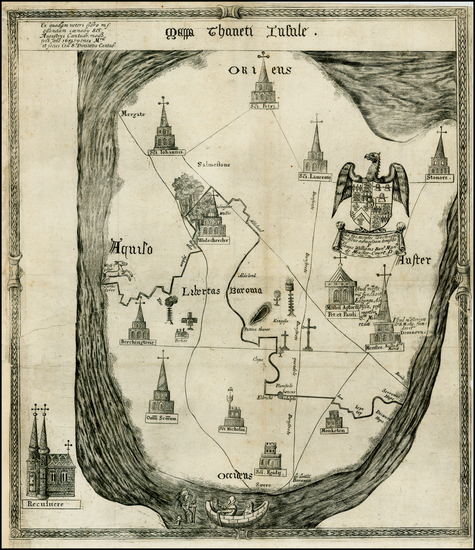 14-British Isles Map By William Dugdale