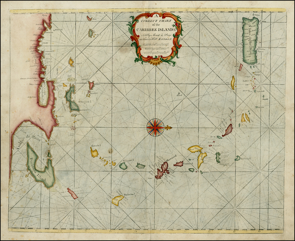 14-Caribbean Map By William Mount  &  Thomas Page