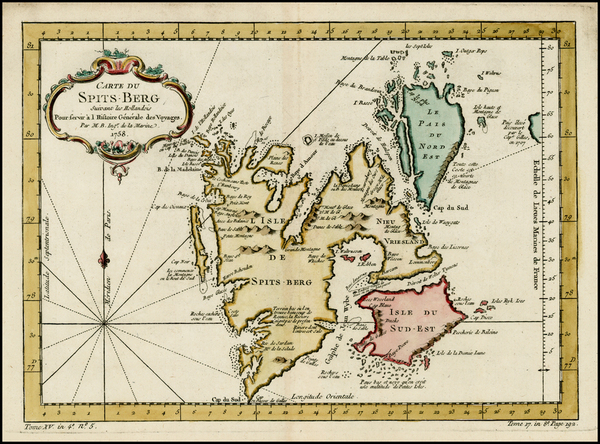 31-Polar Maps and Russia Map By Jacques Nicolas Bellin