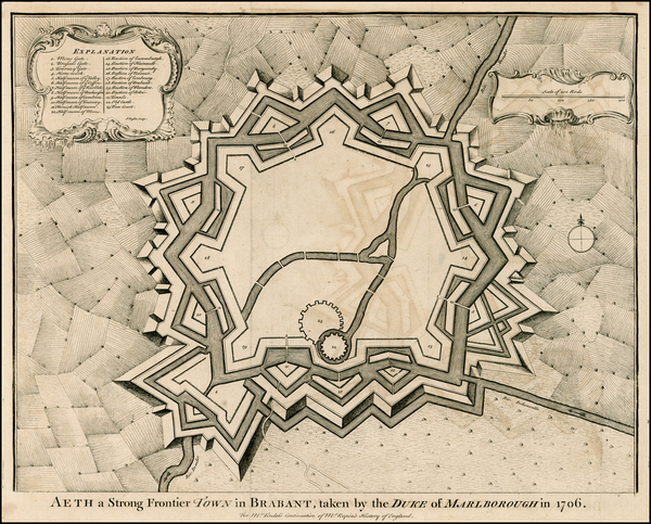 52-Netherlands Map By Paul de Rapin de Thoyras