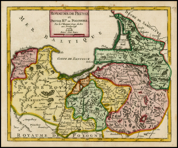 55-Poland and Baltic Countries Map By Didier Robert de Vaugondy