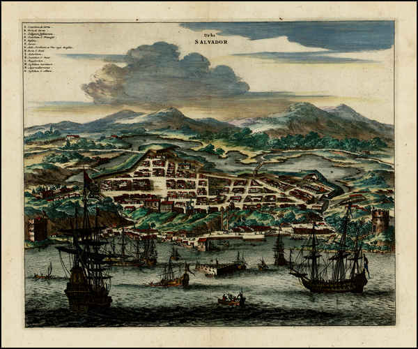 0-South America and Brazil Map By John Ogilby