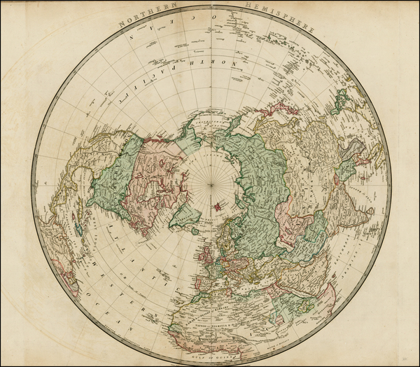 12-Northern Hemisphere and Polar Maps Map By William Faden