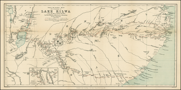 77-East Africa Map By Royal Geographical Society