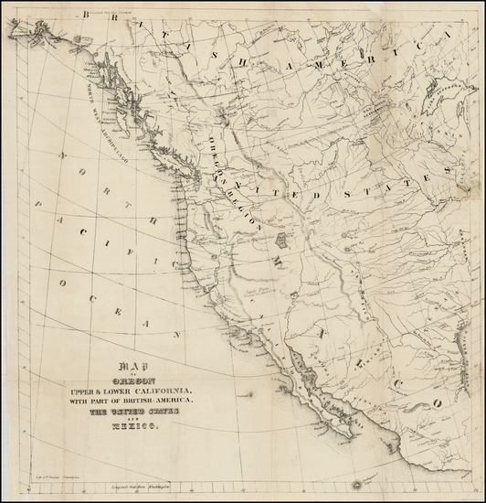 74-Texas, Southwest, Rocky Mountains, Baja California and California Map By Thomas Sinclair