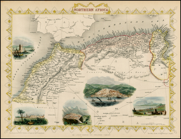 56-North Africa Map By John Tallis