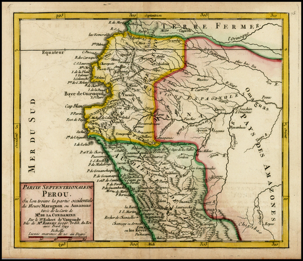 79-South America Map By Didier Robert de Vaugondy