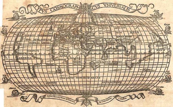 6-World and World Map By Joachim Vadianus