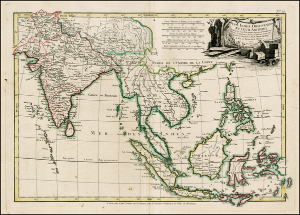 79-India, Southeast Asia and Philippines Map By Jean Lattré