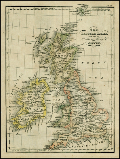 58-British Isles Map By Hilliard Gray & Co.
