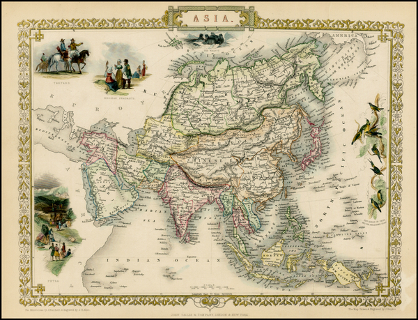 35-Asia and Asia Map By John Tallis