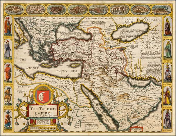 86-Russia, Ukraine, Turkey, Mediterranean, Middle East and Turkey & Asia Minor Map By John Spe