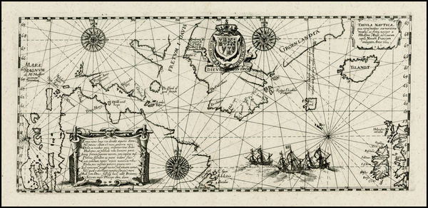 23-Polar Maps, Atlantic Ocean and Canada Map By Theodor De Bry