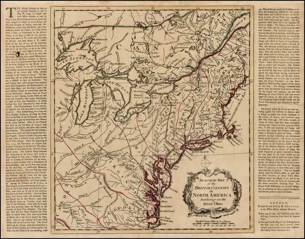 8-New England, Mid-Atlantic, Midwest and Canada Map By Henry Overton