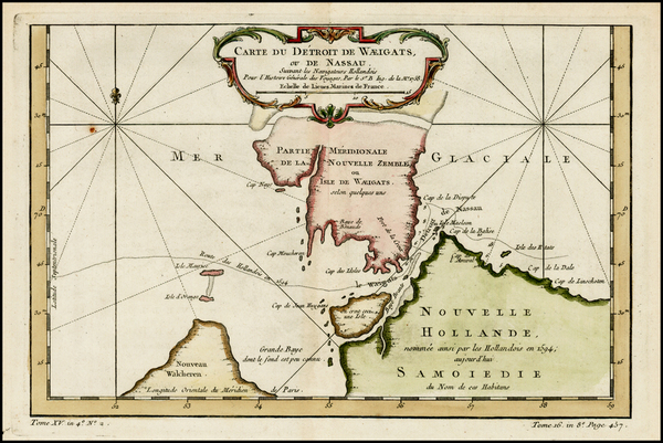 19-Russia and Scandinavia Map By Jacques Nicolas Bellin