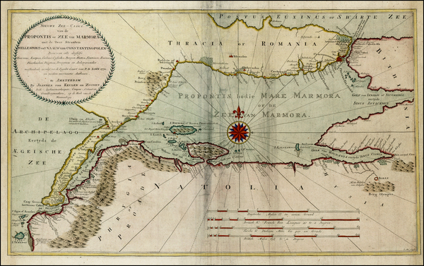 53-Turkey, Turkey & Asia Minor and Greece Map By Johannes Van Keulen