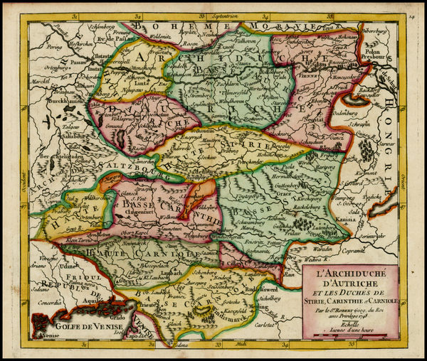 81-Austria and Balkans Map By Didier Robert de Vaugondy