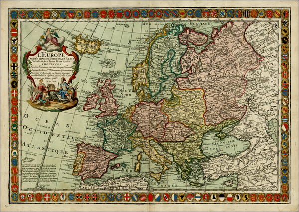 4-Europe and Europe Map By Louis Charles Desnos / Guillaume Danet