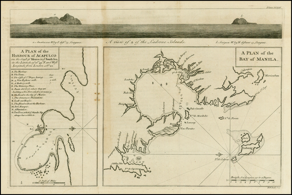 65-Mexico and Philippines Map By George Anson