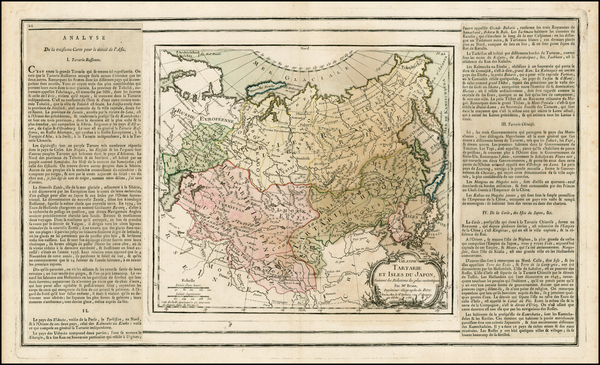 54-China, Japan, Korea and Russia in Asia Map By Louis Brion de la Tour