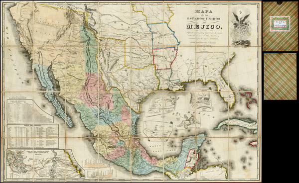 6-Florida, South, Texas, Plains, Southwest, Rocky Mountains, Mexico and California Map By John Di