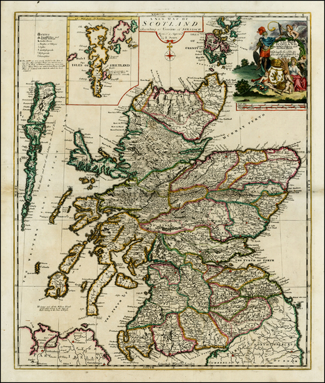 26-Scotland Map By John Senex