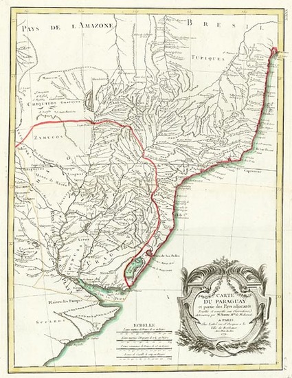 12-South America Map By Rigobert Bonne