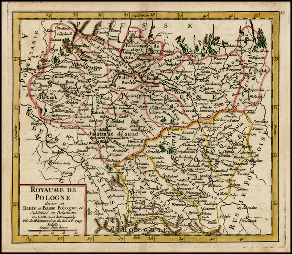 12-Poland Map By Didier Robert de Vaugondy