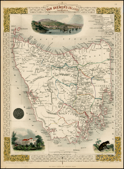 91-Australia Map By John Tallis