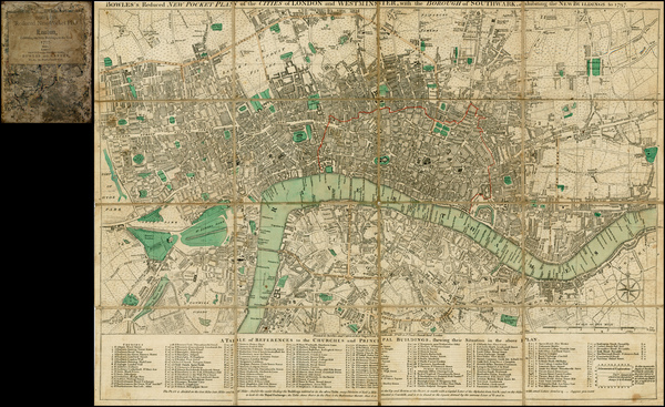 2-British Isles and London Map By Carington Bowles  &  Jonathan Carver