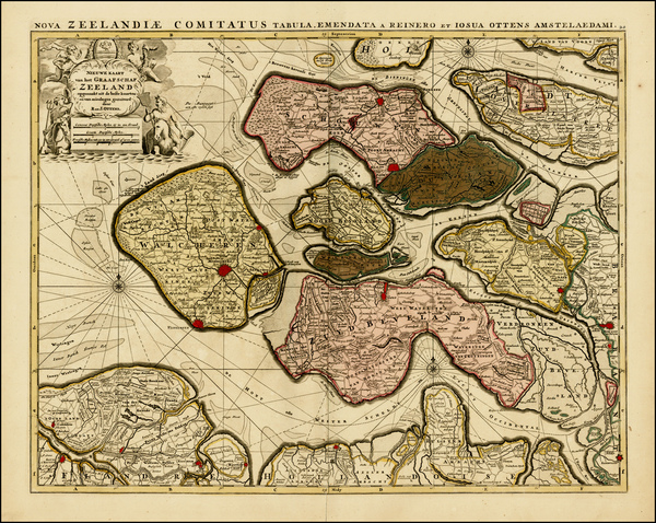 73-Netherlands Map By Reiner & Joshua Ottens