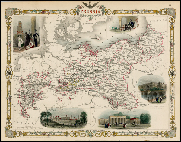 3-Baltic Countries and Germany Map By John Tallis