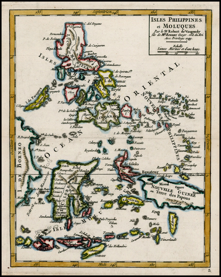 97-Southeast Asia and Philippines Map By Gilles Robert de Vaugondy